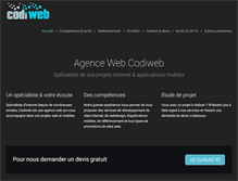 Tablet Screenshot of codiweb.fr